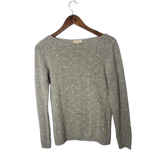 Bed Bath & Beyond Sweaters - Benedetta B Women's Pullover Sweater S Merino Wool Cashmere Gray Grey Round Neck